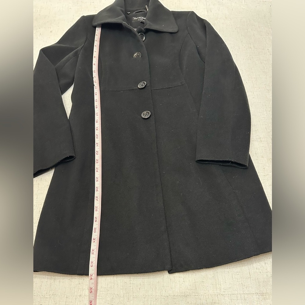 Elegant Black Women's Trench Coat - Picture 7 of 12